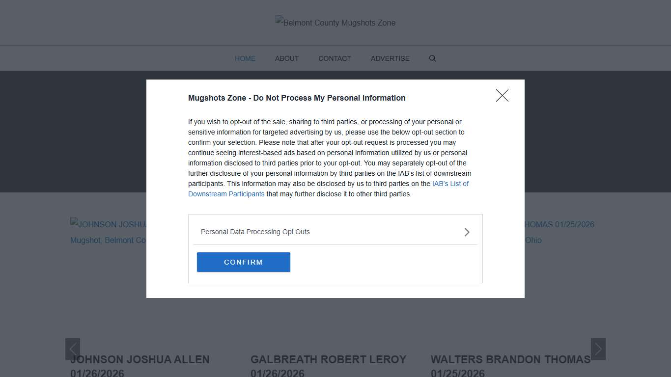 Belmont County Mugshots Zone